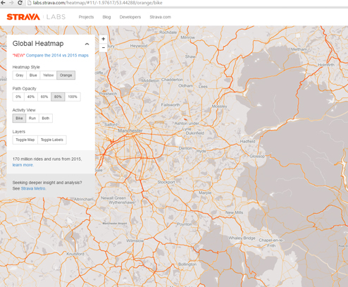 strava heat map