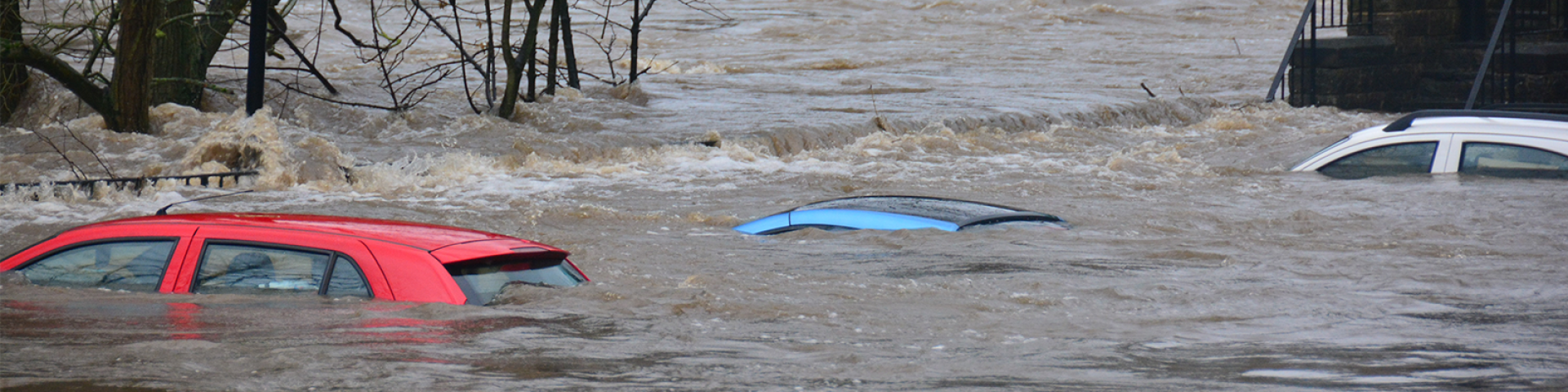 Flooded cars
