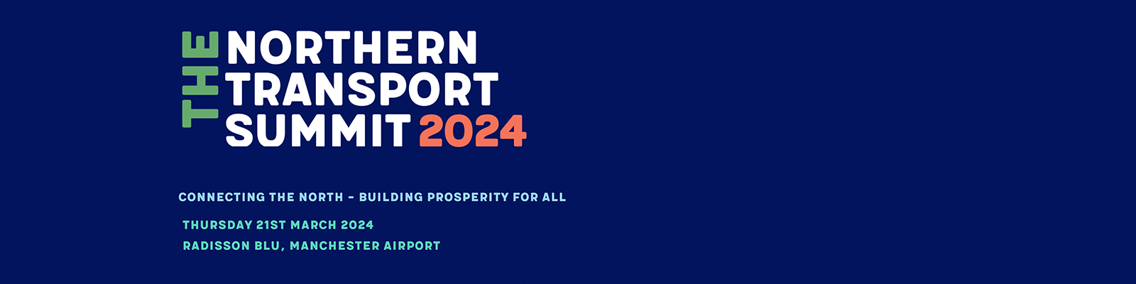 Northern Transport Summit 2024 banner