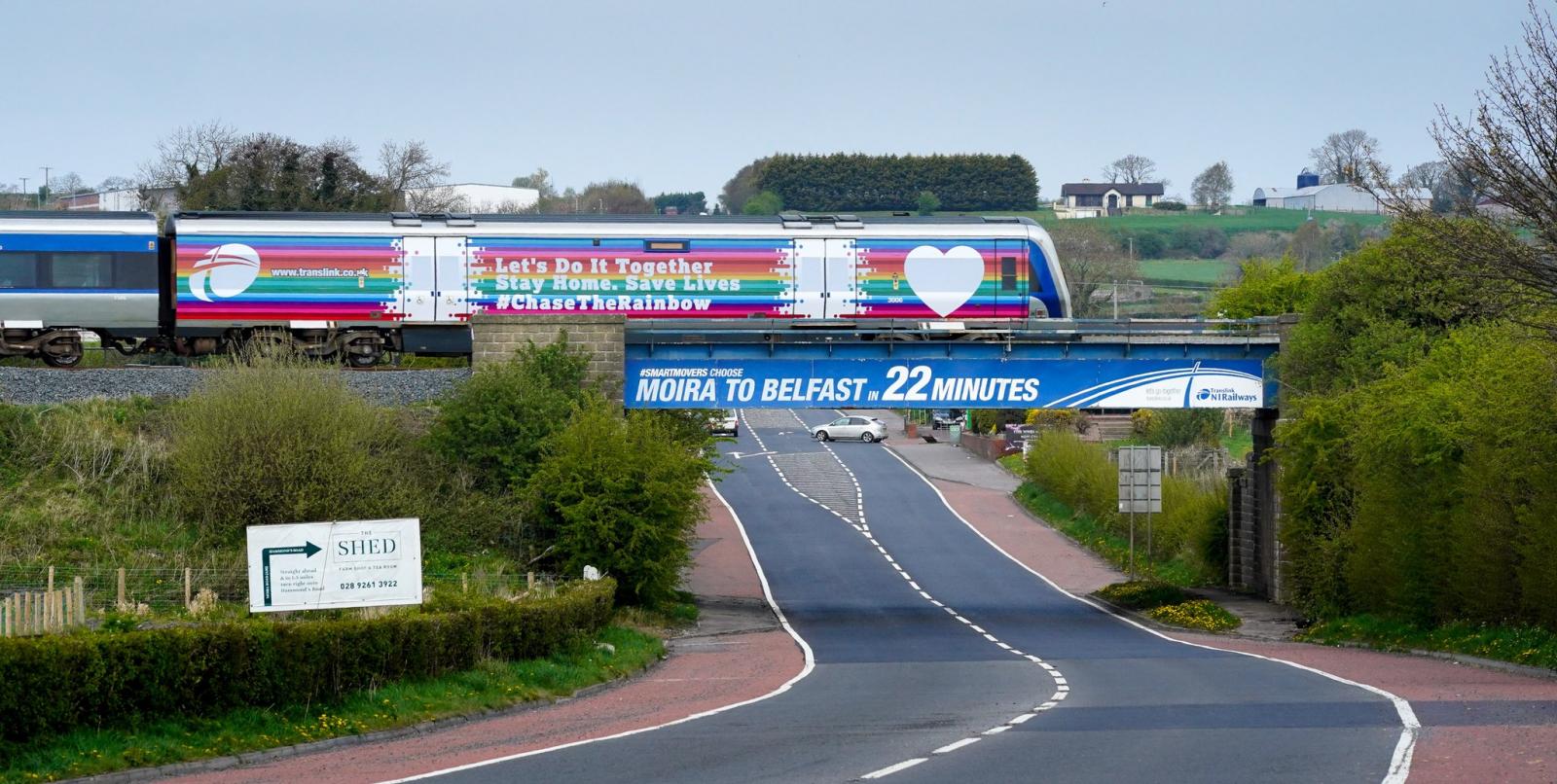 Translink train rainbow