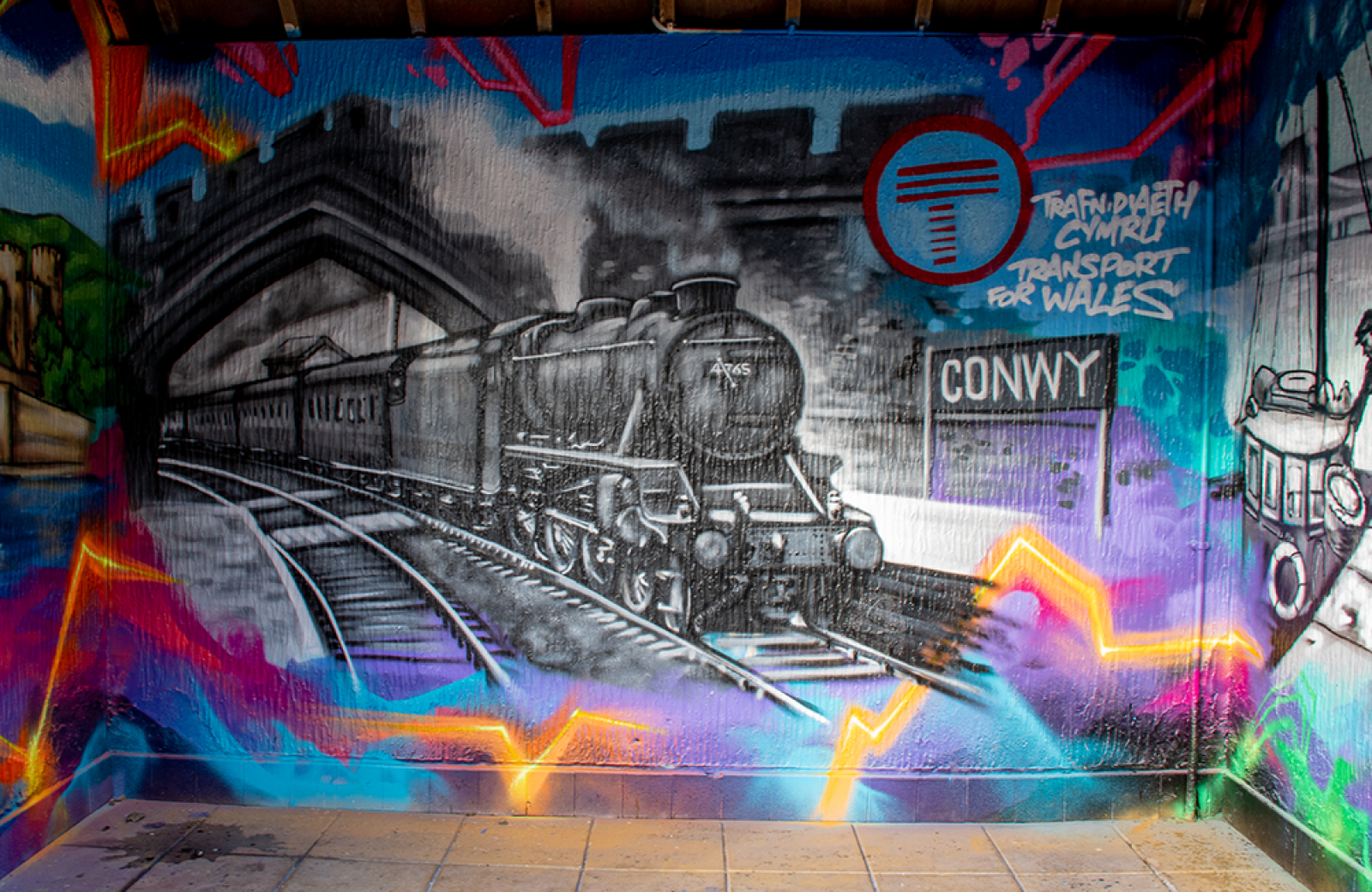 Transport for Wales graffiti