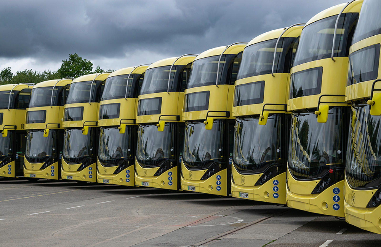 Bee Network branded buses in Greater Manchester 