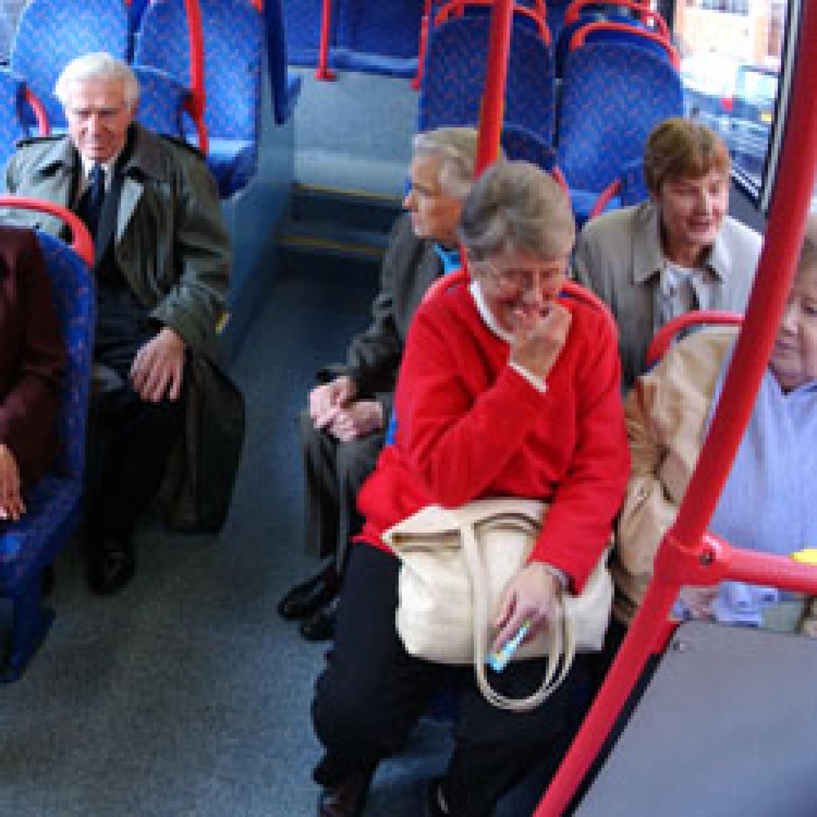 Concessionary pass holders on bus