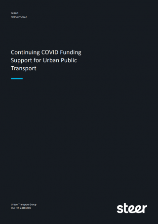 Continuing COVID Funding Support for Urban Public Transport cover