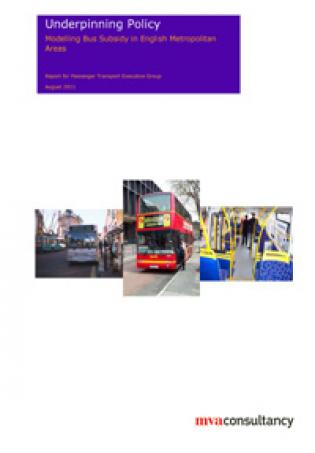 Modelling bus subsidy in English Metropolitan Areas