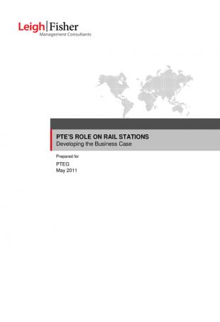 PTEs role on rail stations