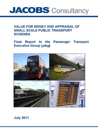 Value for money and appraisal of small public transport schemes