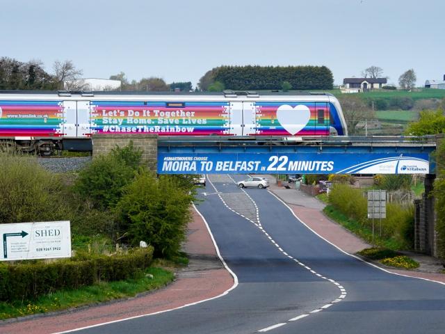 Translink train rainbow