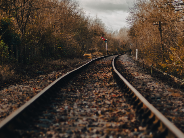 A railway line