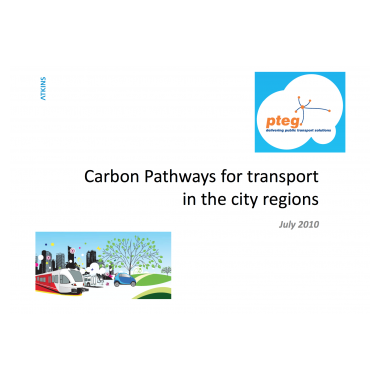 Carbon Pathways for transport in the city regions cover