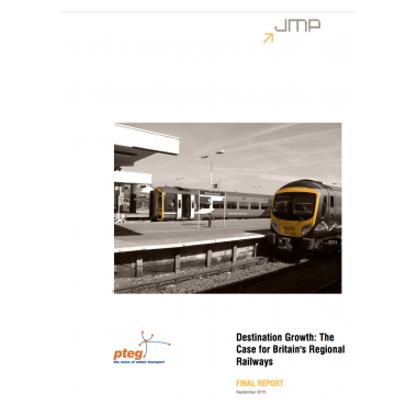 Destination Growth: The Case for Britain's Regional Railways cover