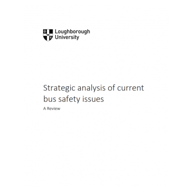 Strategic analysis of current bus safety issues cover