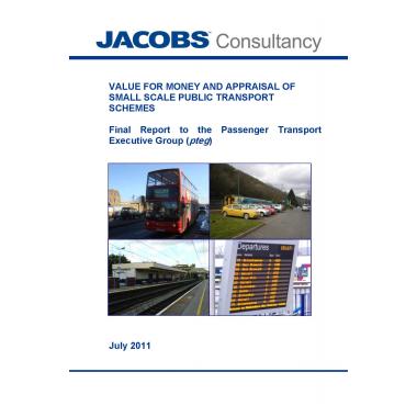 Value for money and appraisal of small public transport schemes